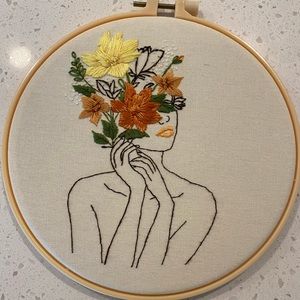 Hand Stitched Embroidery Art